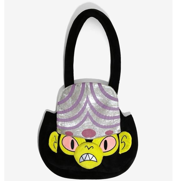 NWT The Powerpuff Girls Mojo Jojo Monkey Face Plush Tote Bag Purse y2k 2000’s - Picture 1 of 5